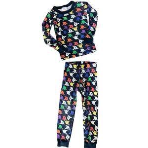 Hanna Andersson Multi Color Ghosts 2pc Pajamas